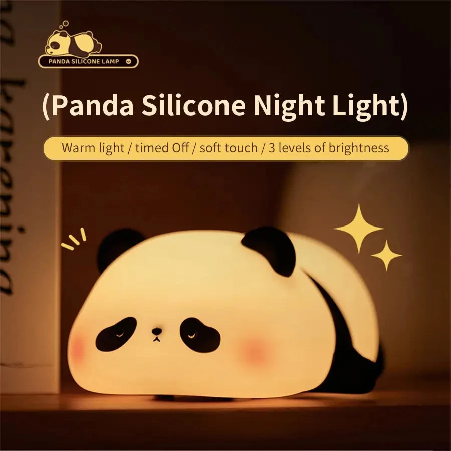 Panda Shaped Silicone Lamp