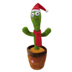 Dancing Cactus Toy Winter Style with Hat and Muffler