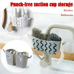 1Pc Kitchen Paper Holder Punch Free Suction Wall Bathroom Kitchen Hanging Towel