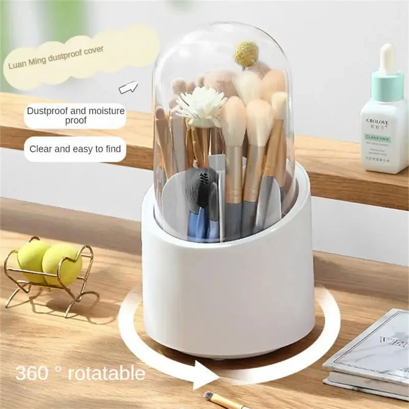 Makeup Brush Organizer Box 360° Rotating