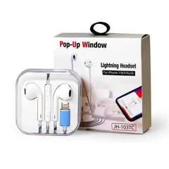 Pop Up Winow Lightning Headset For Iphone