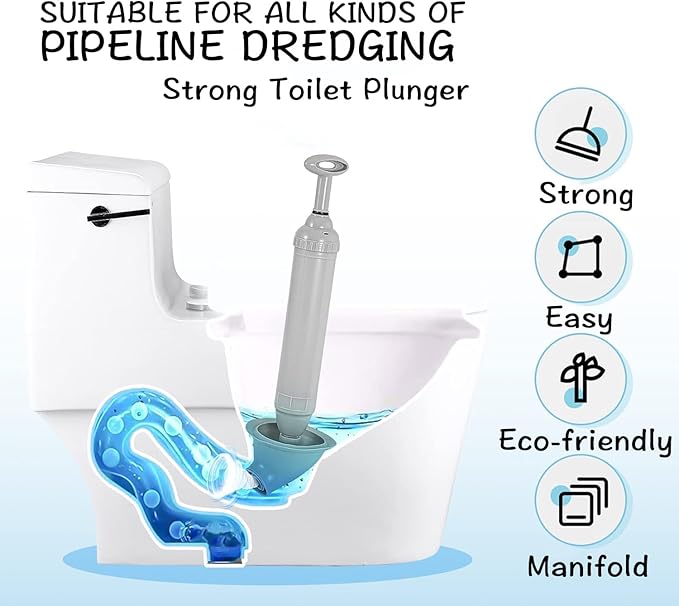 High-Pressure Toilet Drain Cleaner