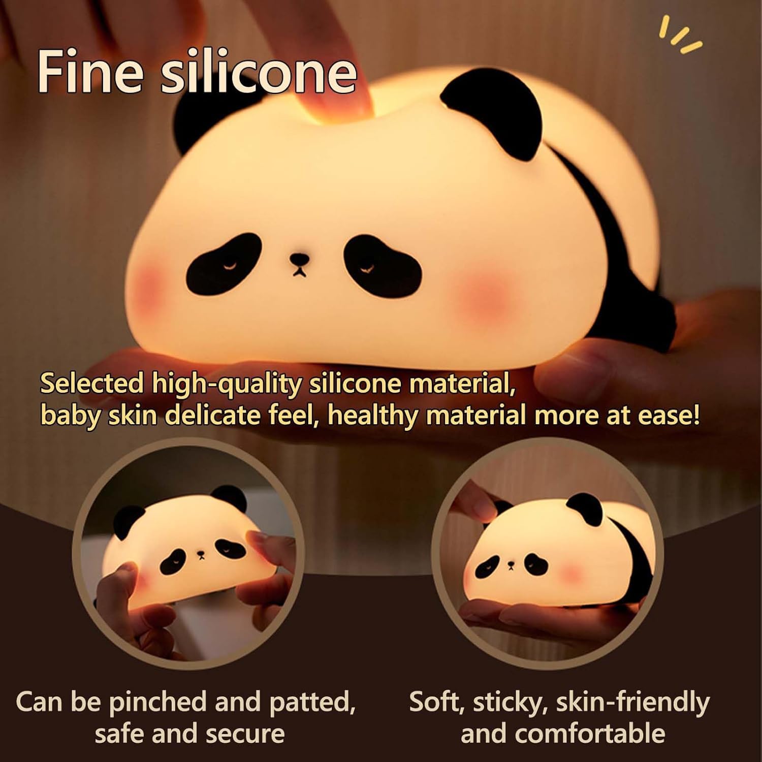 Panda Shaped Silicone Lamp