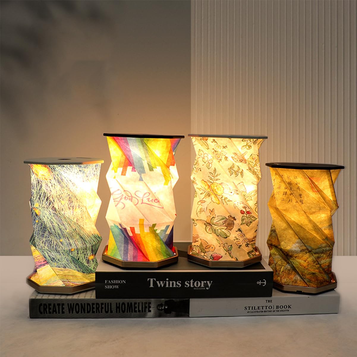 Rotating Book lamp,
