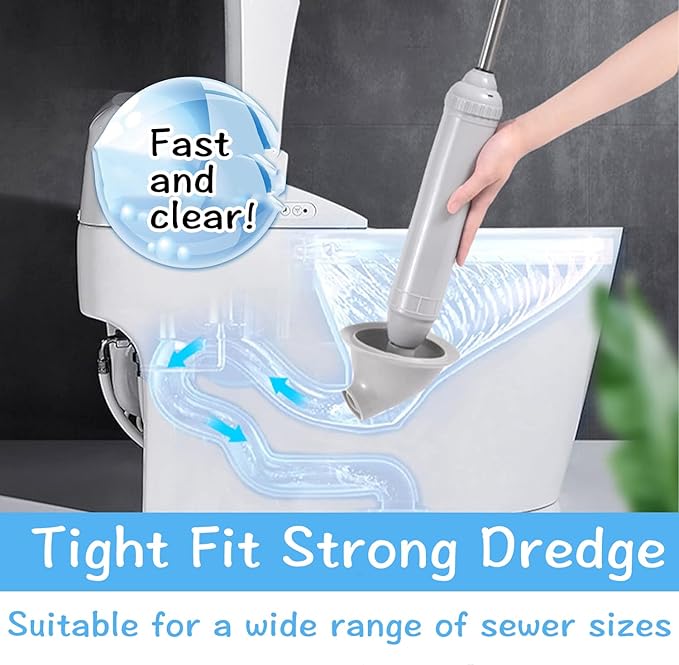 High-Pressure Toilet Drain Cleaner