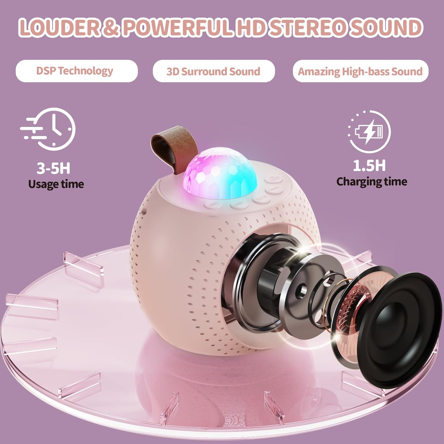 Mini Karaoke RGB Speaker