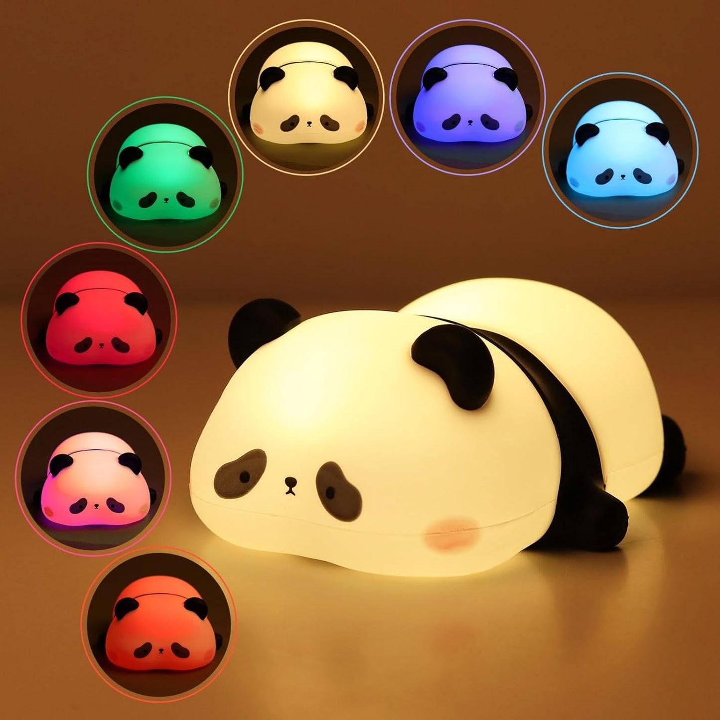 Panda Shaped Silicone Lamp