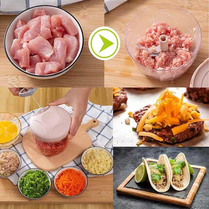 Hand Pushing Chopper Manual Press