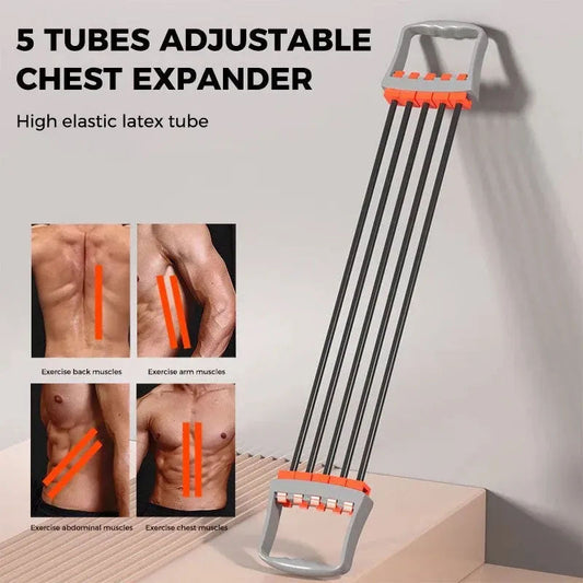 Chest Expander Silicone Adjustable Resistance