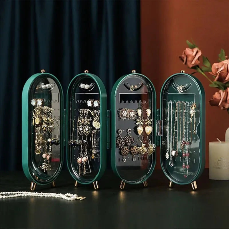 FOLDABLE JEWELRY ORGANIZER & MIRROR