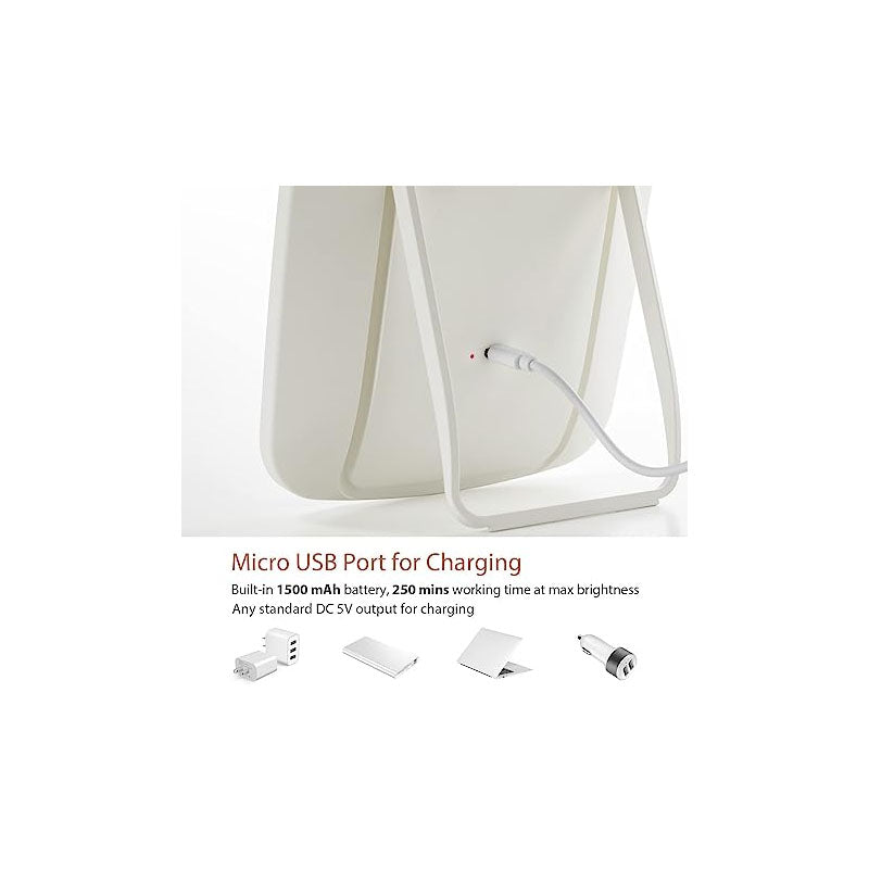 Rechargeable Vanity Mirror With Light