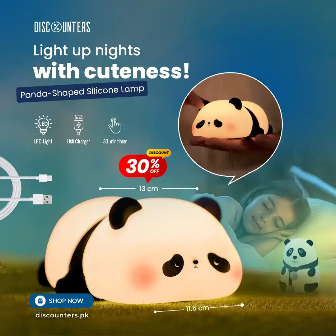 Panda Shaped Silicone Lamp