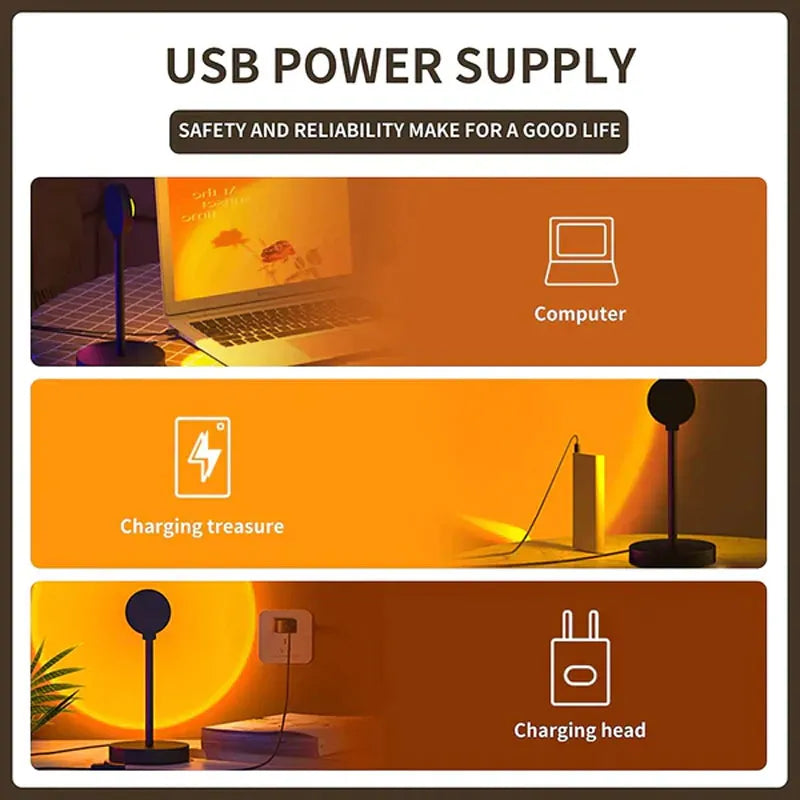 Sunset Lamp – 16 Colors Remote controlled