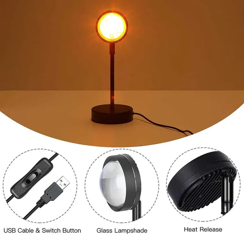 Sunset Lamp – 16 Colors Remote controlled