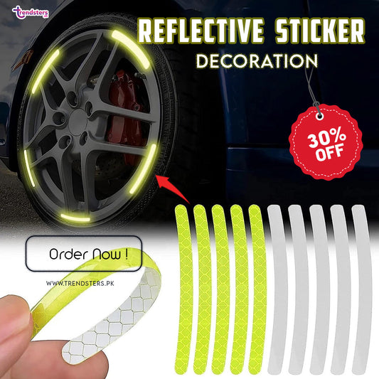 Universal Tire Reflective Sticker 20-pcs