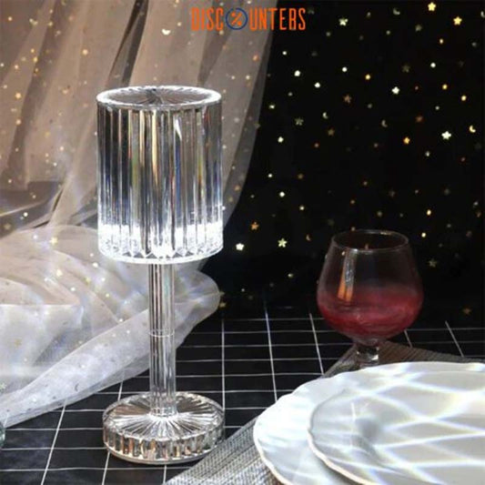 Diamond Table Lamp Crystal Touch Control Color Changing Light Romantic Bar Atmosphere Lamp