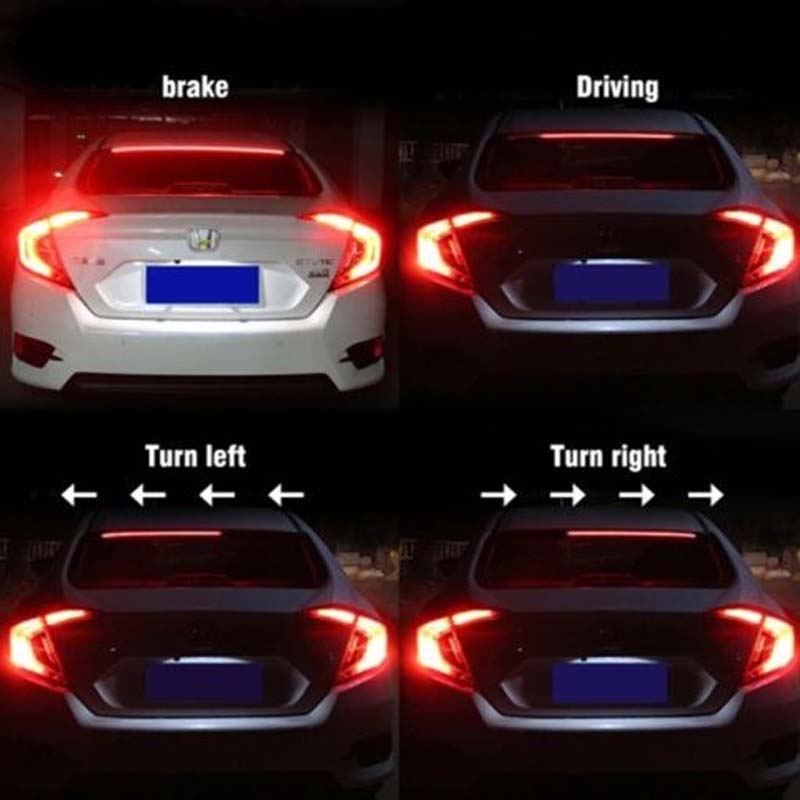 Super Bright Red Flowing Flashing Car