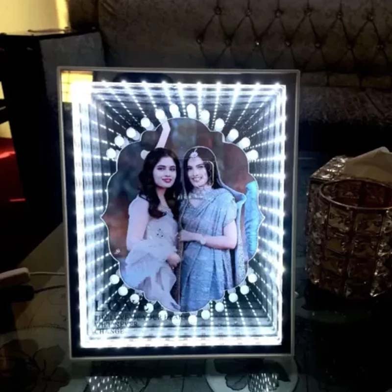 Magic Mirror 3D Photo Frame Infinity Mirror