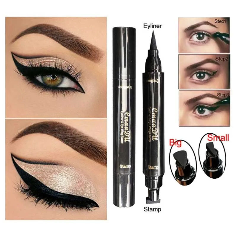 Waterproof Double Ended Eyeliner Pencil & Stamp