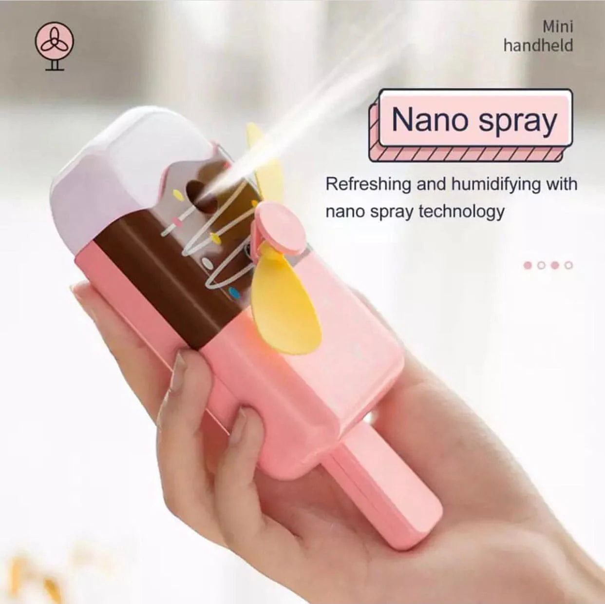 Mini Handheld Mist Fan