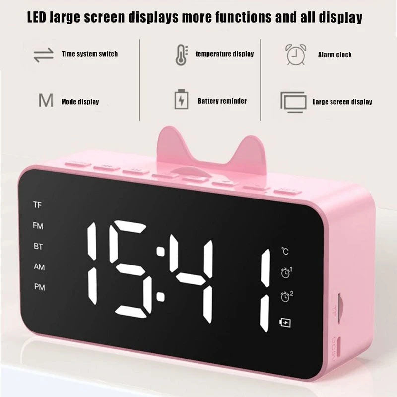 Wireless Bluetooth Speaker Alarm Clock