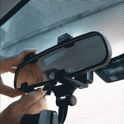 Car Rear View Mirror Smartphone Holder