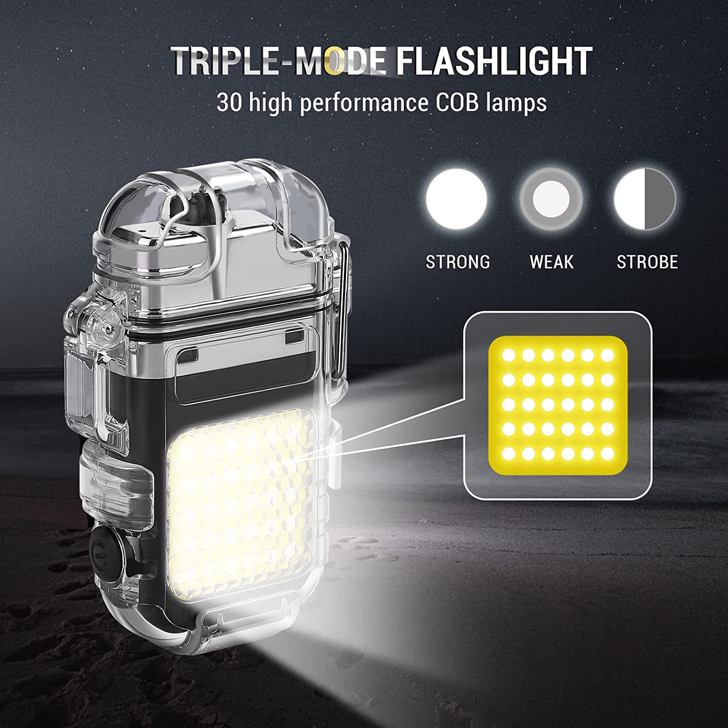 Multifunctional LED Flash Light Torch