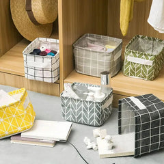 Foldable Storage Boxes ( Pack Of 5 Random Colors )
