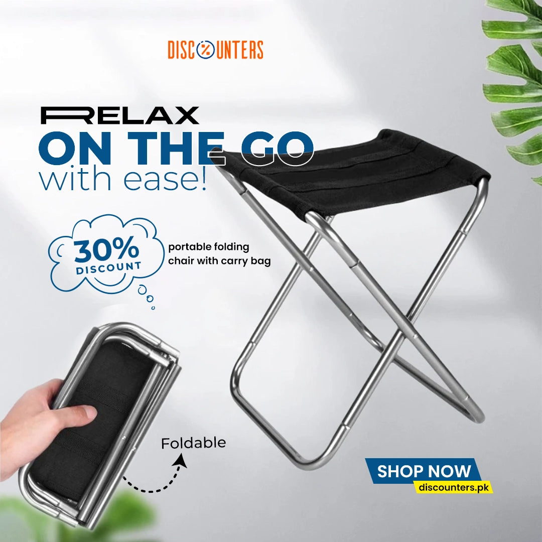 Portable Folding Chair With Carry Bag