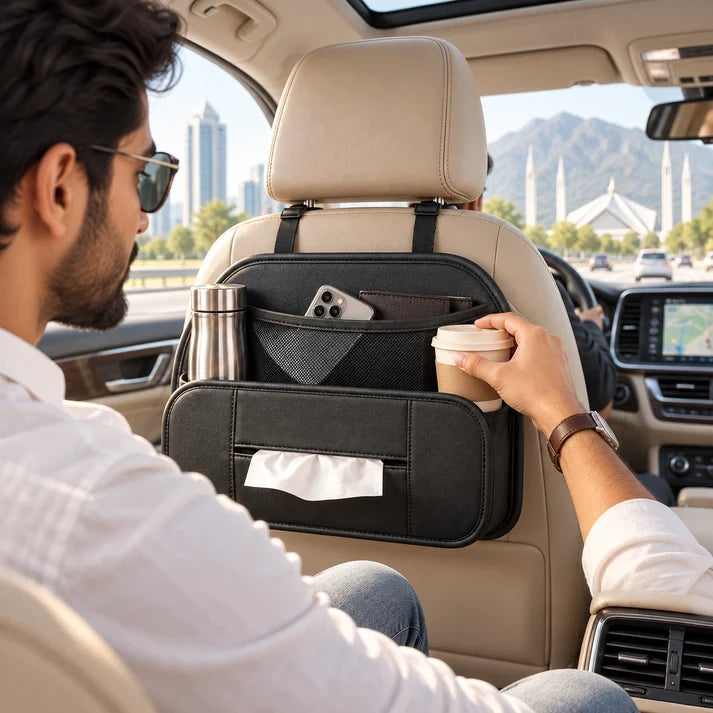 Car Backseat Storage Organizer