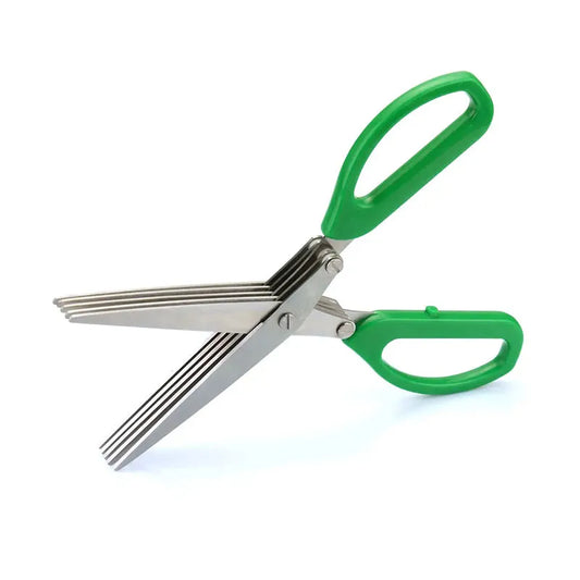 5 blade herb scissors