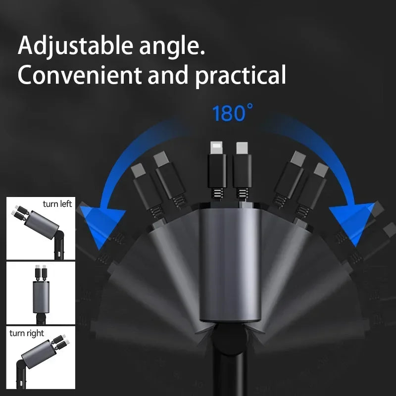 120W 4 in 1 Car charger