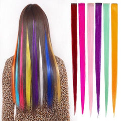 Colored Highlight Synthetic Hair Extensions Clip 20