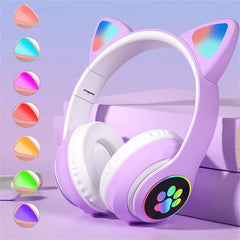 Cute Cat Wireless Headphones