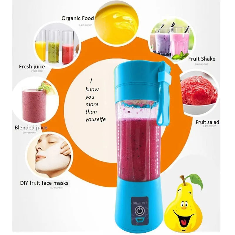 Portable Juicer Blender (Blue)