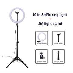 26cm 10″ Inches Ring Light with 7 feet Long Tripod