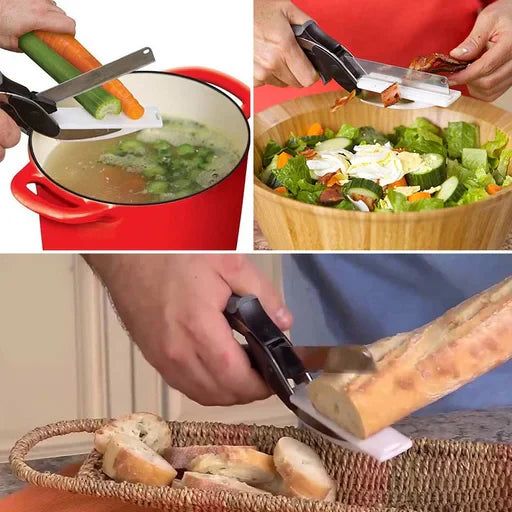 Knife 2-in-1 Clever Cutter and Cutting Board