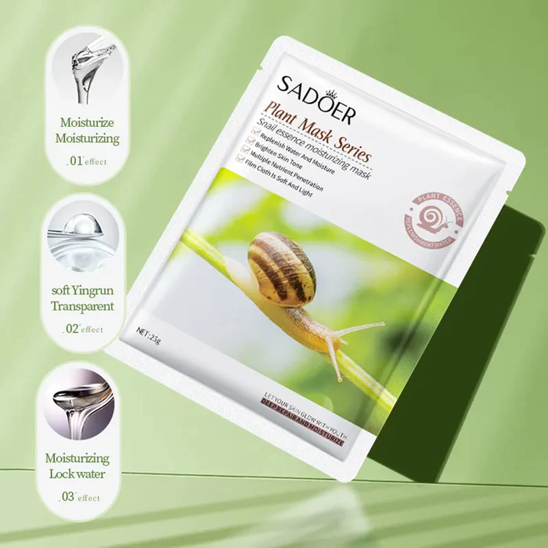 Snail Essence Moisturizing Face Sheet Mask SADOER