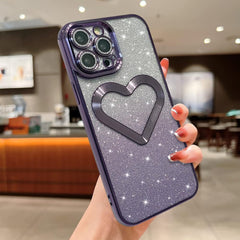 Luxury heart design protector with lens protector case for women