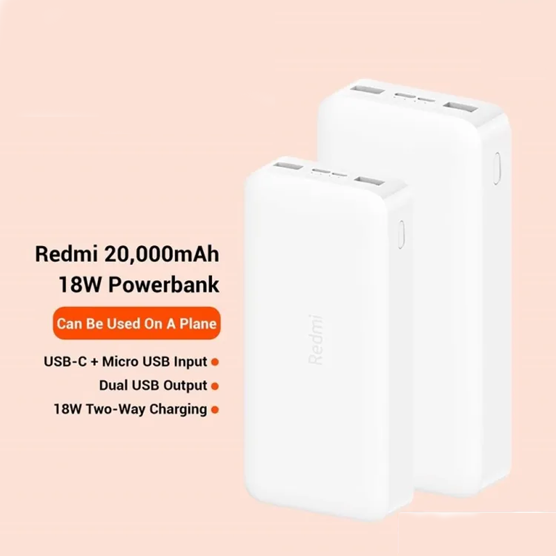 Xiaomi Redmi PowerBank 20000mAh Fast Charge Version – White