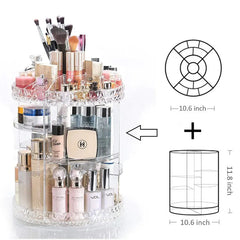 360 Degree Rotating Height Adjustable Organizer for Jewelry & Cosmetics