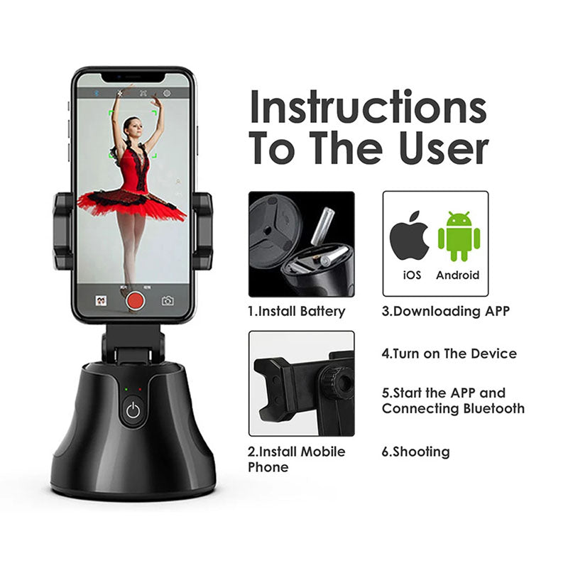 360Ã‚Â° Rotation Tracking Smart Phone Holder