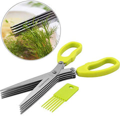 5 blade herb scissors