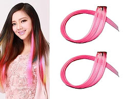 Colored Highlight Synthetic Hair Extensions Clip 20