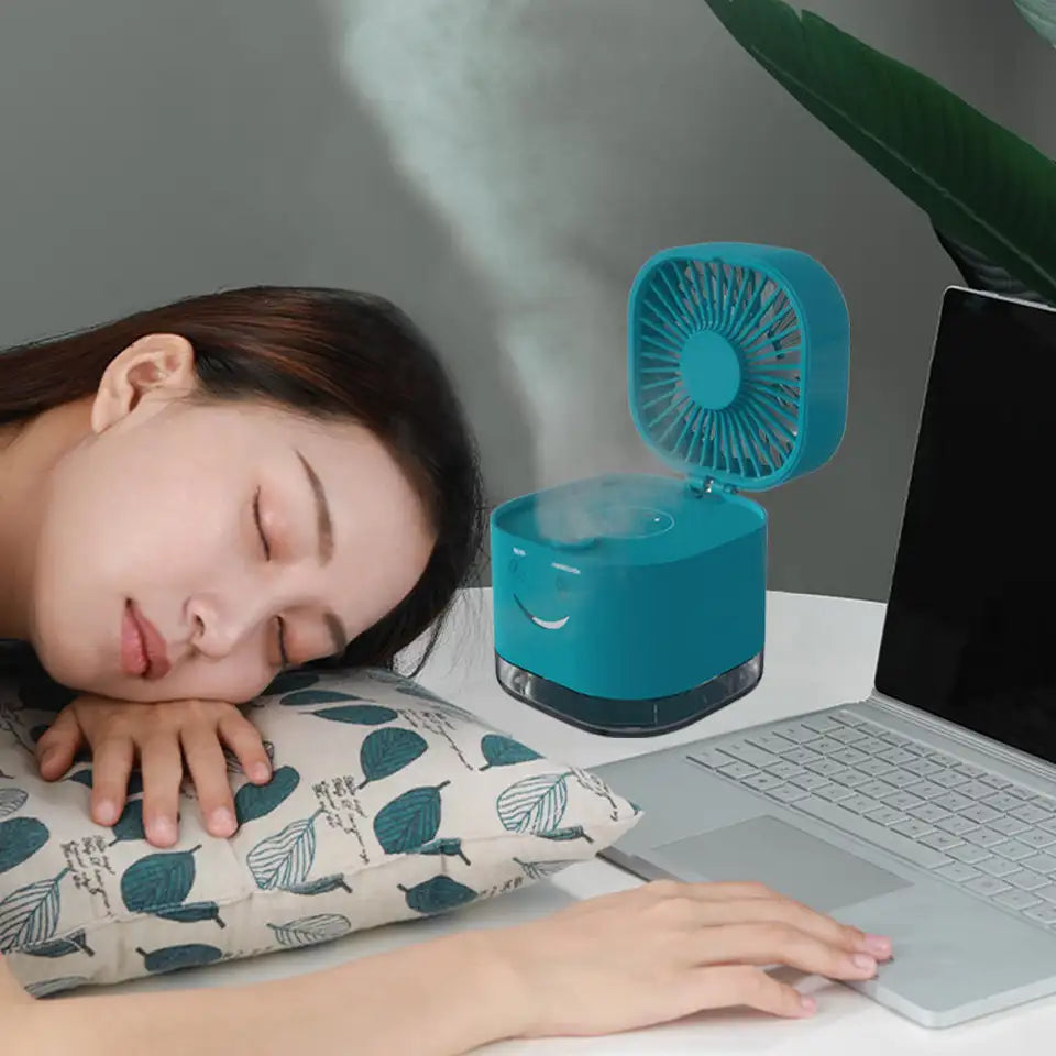 Desktop Humidifier Fan Humidifier Mini Desktop Fan – Discounters.pk online shopping in Pakistan