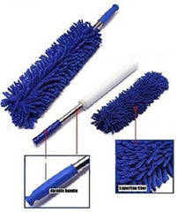 Multipurpose Microfiber Cleaning Duster With Extendable Telescopic Wall Hanging Handle Dry Duster