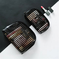 Stripes Cosmetic Makeup Pouch