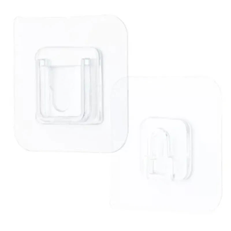 1 pair Transparent Double-sided Adhesive Wall Hooks