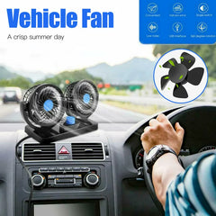 Dual Head Car Fan