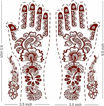 Mehendi design sticker